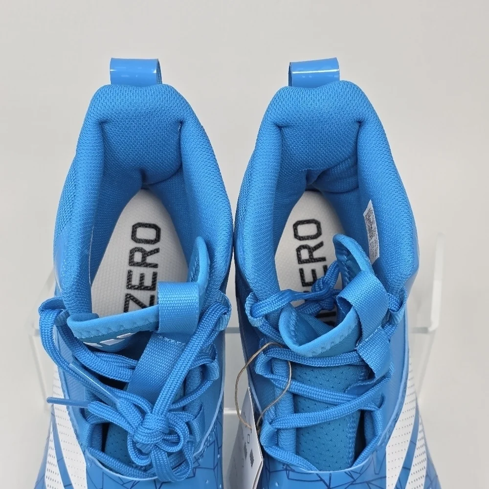 adidas ADIZERO Chaos Football Cleats Lineman Cleats Solar Blue Mens Size 8.5 New